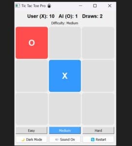 Read more about the article Python Tic Tac Toe AI Project with GUI (PyQt5) | Source Code + EXE | Placement Ready